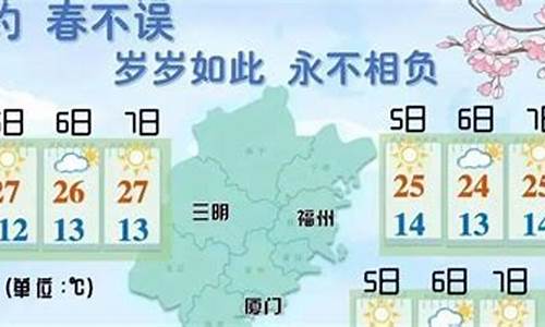 三明未来一周天气预报_三明未来7天天气预报