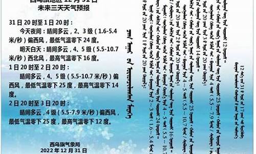 西乌旗天气预报15天查询_西乌旗天气预报15天